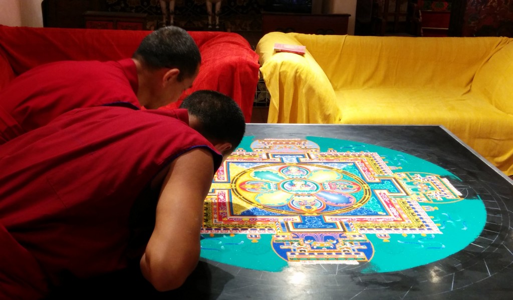 Buddhist Monks and Sand Mandala, Santa Fe, 2015