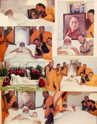 Yogi Bhajan & Tibetan Monks, 2004 collage found 2015 in Santa Fe Buddhist Center)